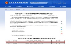 公司通過(guò)2023年省級(jí)“專精特新”中小企業(yè)認(rèn)定